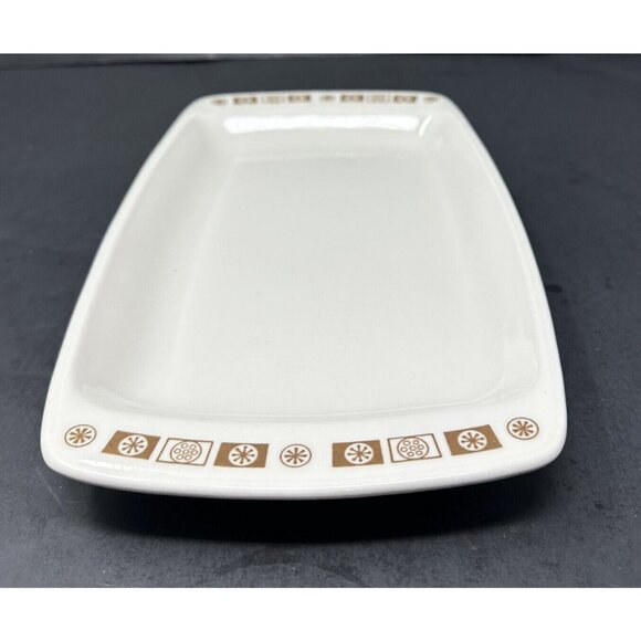 Vtg 1970s MARK BUFFALO CHINA OAKBROOKE Restaurant Ware Rectangular Serving Tray - Picture 8 of 13